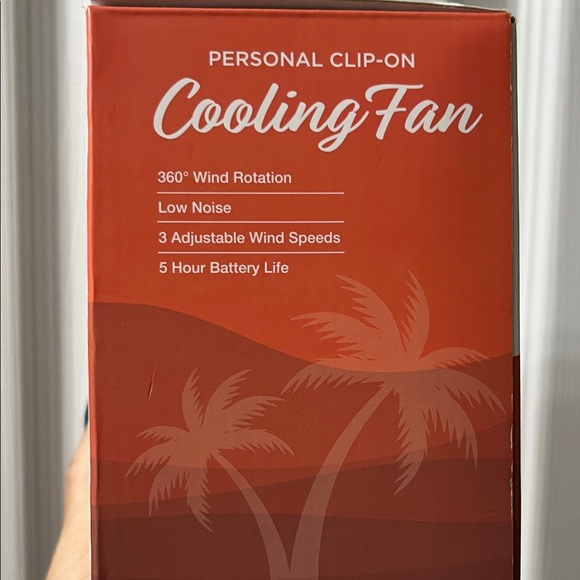 💨Portable Clip-On Cooling Fan - Vibrant Orange🧡 - Picture 4 of 4